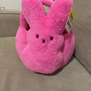 Peeps Easter Basket -Pink Bunny Plush